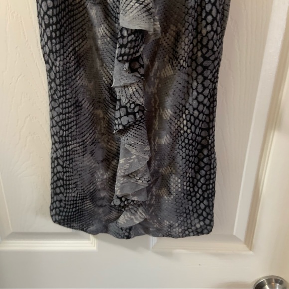 Express Grey/Black Snake Print Scoop Neck Tank XS - Picture 5 of 7